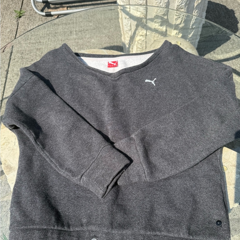 Puma Men's Charcoal Crewneck Sweater